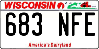 WI license plate 683NFE