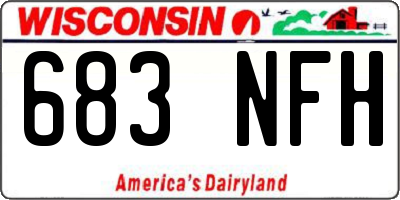 WI license plate 683NFH