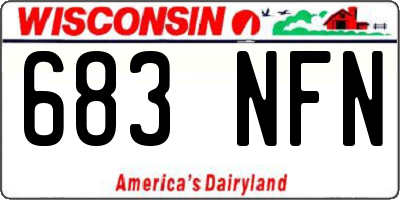 WI license plate 683NFN