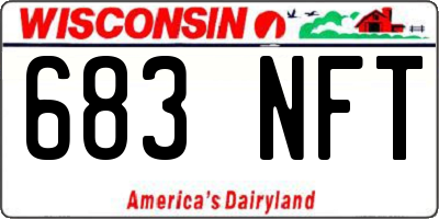 WI license plate 683NFT