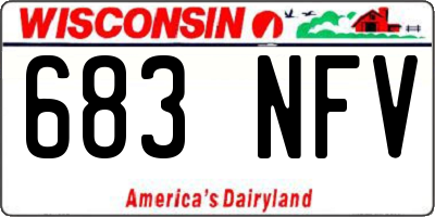 WI license plate 683NFV