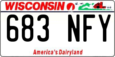 WI license plate 683NFY