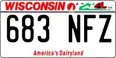WI license plate 683NFZ