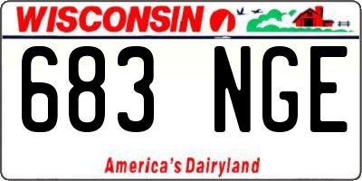 WI license plate 683NGE