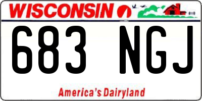 WI license plate 683NGJ
