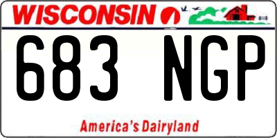 WI license plate 683NGP