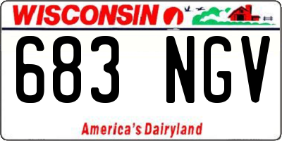 WI license plate 683NGV