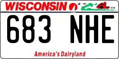 WI license plate 683NHE