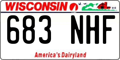 WI license plate 683NHF