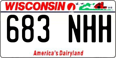 WI license plate 683NHH