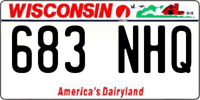 WI license plate 683NHQ