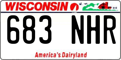 WI license plate 683NHR