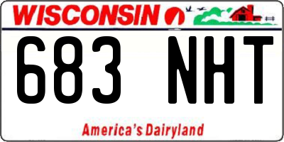 WI license plate 683NHT