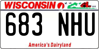 WI license plate 683NHU
