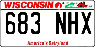 WI license plate 683NHX