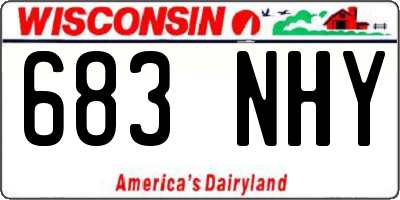 WI license plate 683NHY