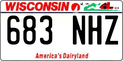 WI license plate 683NHZ
