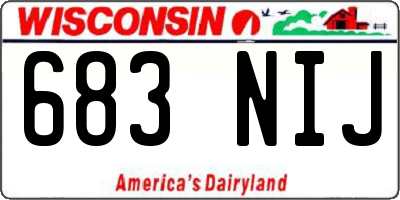 WI license plate 683NIJ