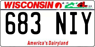 WI license plate 683NIY