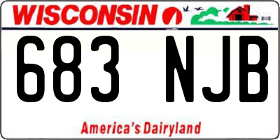 WI license plate 683NJB