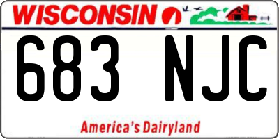 WI license plate 683NJC