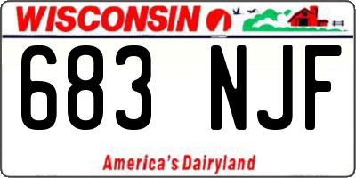 WI license plate 683NJF