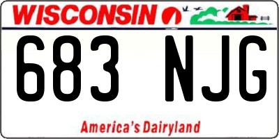 WI license plate 683NJG