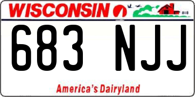 WI license plate 683NJJ