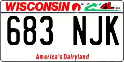 WI license plate 683NJK