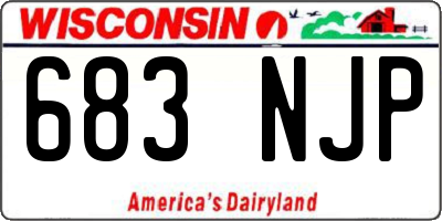 WI license plate 683NJP