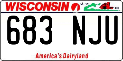 WI license plate 683NJU