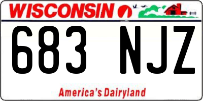 WI license plate 683NJZ