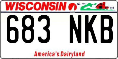 WI license plate 683NKB