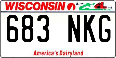 WI license plate 683NKG