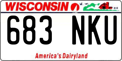 WI license plate 683NKU