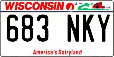 WI license plate 683NKY