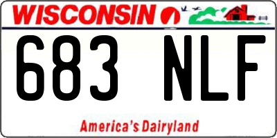 WI license plate 683NLF