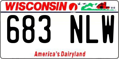 WI license plate 683NLW