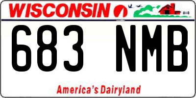 WI license plate 683NMB