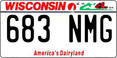 WI license plate 683NMG