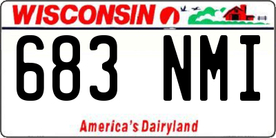 WI license plate 683NMI