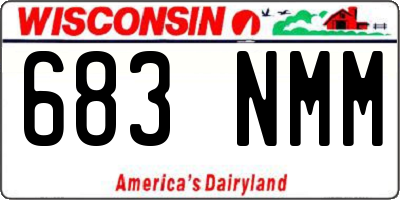 WI license plate 683NMM