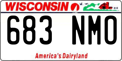 WI license plate 683NMO