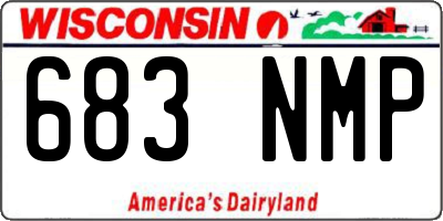 WI license plate 683NMP