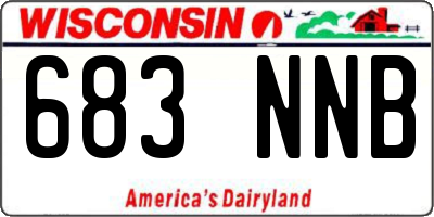 WI license plate 683NNB