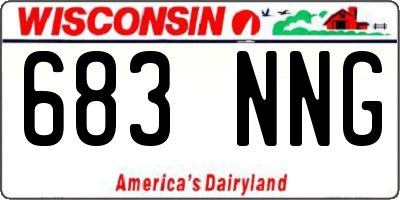 WI license plate 683NNG