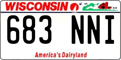WI license plate 683NNI