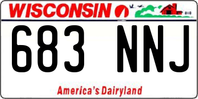 WI license plate 683NNJ