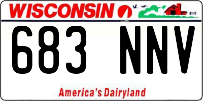 WI license plate 683NNV