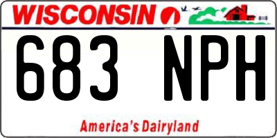 WI license plate 683NPH